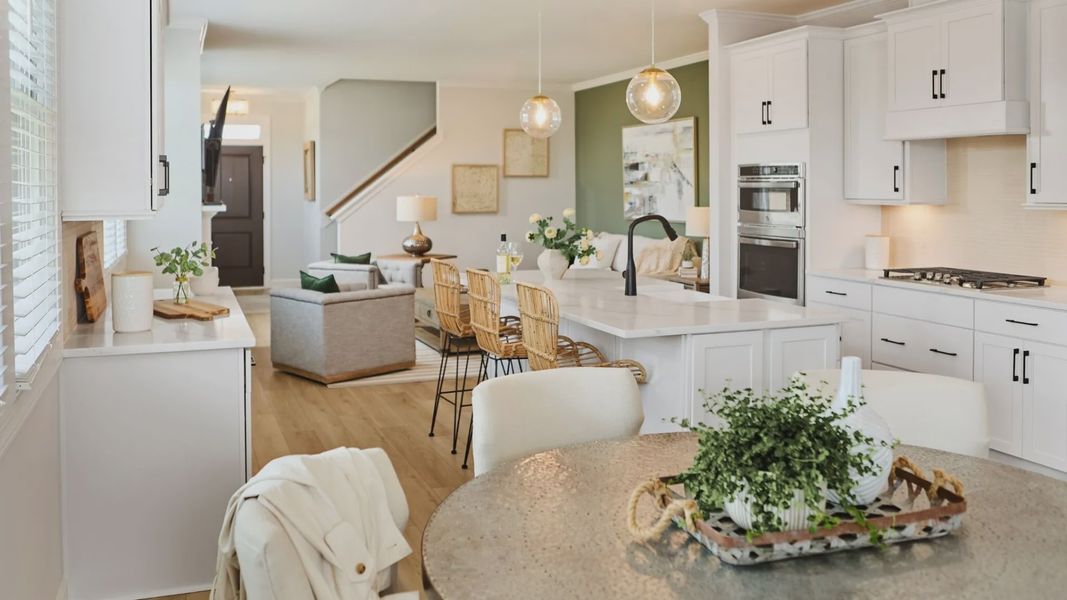 Furnished interior in a model home at The Courtyards at Oak Grove in Durham (Image 20). Furnished interior in a model home at The Courtyards at Oak Grove in Durham (Image 20).