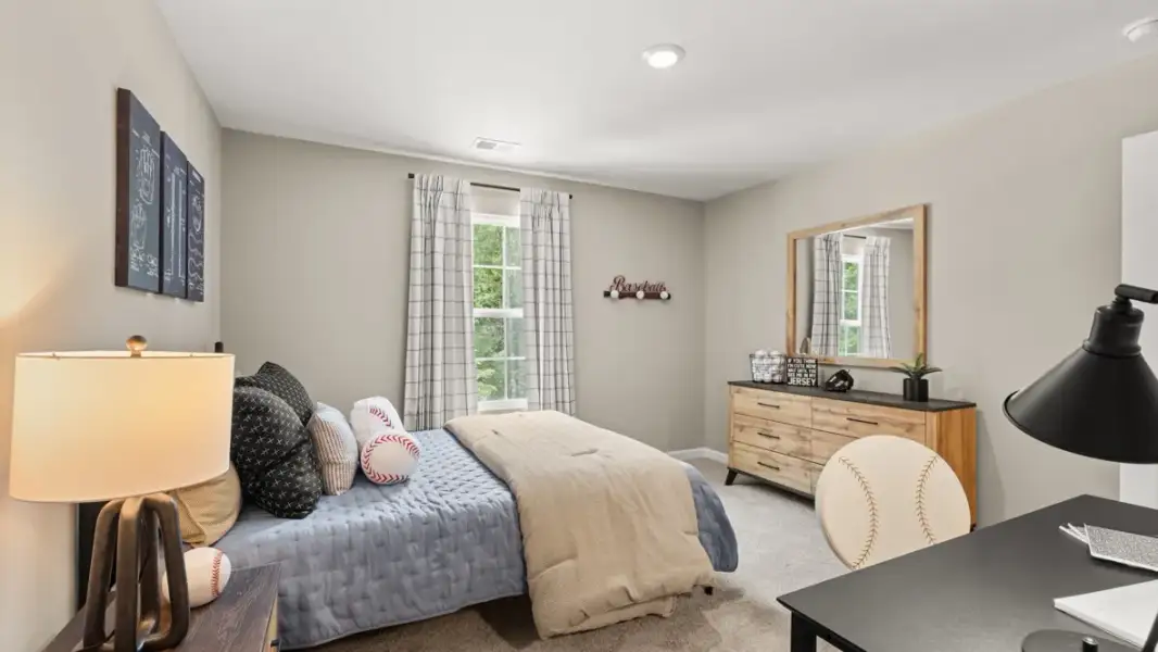 Furnished interior in a model home at Enclave at Stonewall Tell in South Fulton (Image 22).