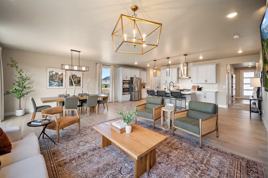 Furnished interior in a model home at The Glen-12 in Colorado Springs (Image 30).