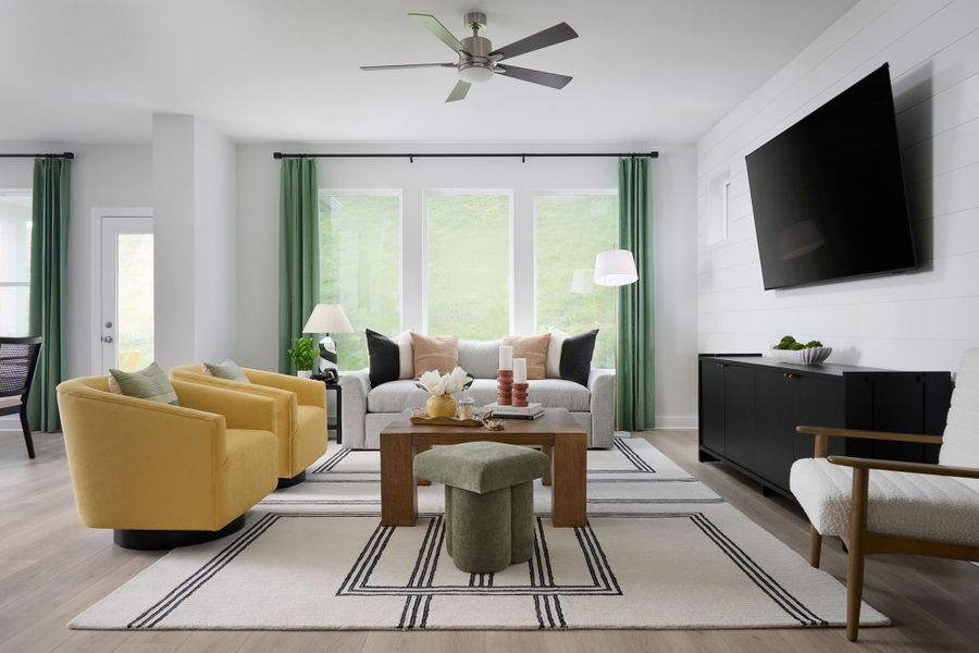 Furnished interior in a model home at Hidden Springs - The Park Collection in Smyrna (Image 8).