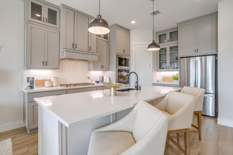 Furnished interior in a model home at Wildflower Ranch in Fort Worth (Image 38).
