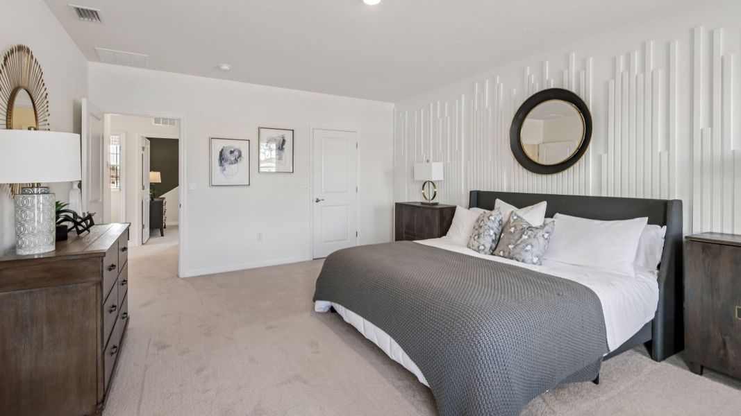Furnished interior in a model home at Finley Woods in Gainesville (Image 16).