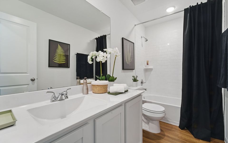 Furnished interior in a model home at Sweetgrass Village in Crosby (Image 36). Furnished interior in a model home at Sweetgrass Village in Crosby (Image 36).