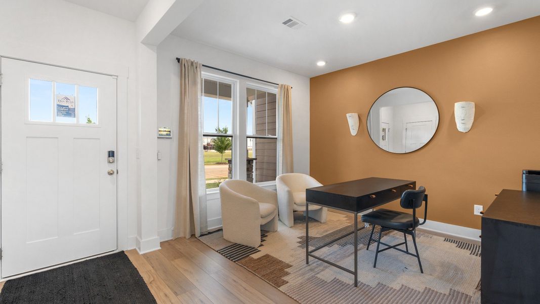 Furnished interior in a model home at Clarke Townes in Anderson (Image 12).