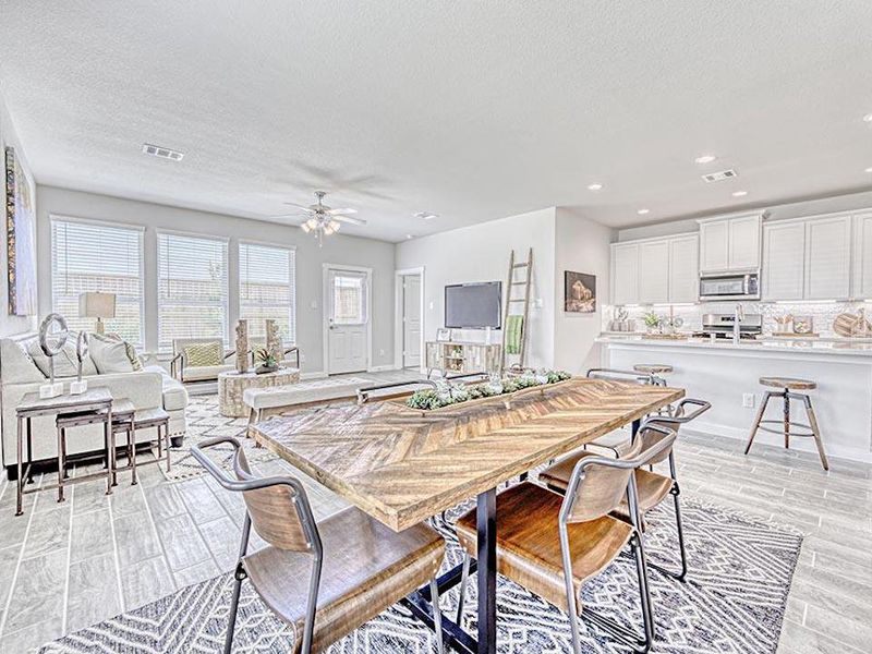 Furnished interior in a model home at Fulshear Lakes 45' at Fulshear Lakes in Fulshear (Image 4).