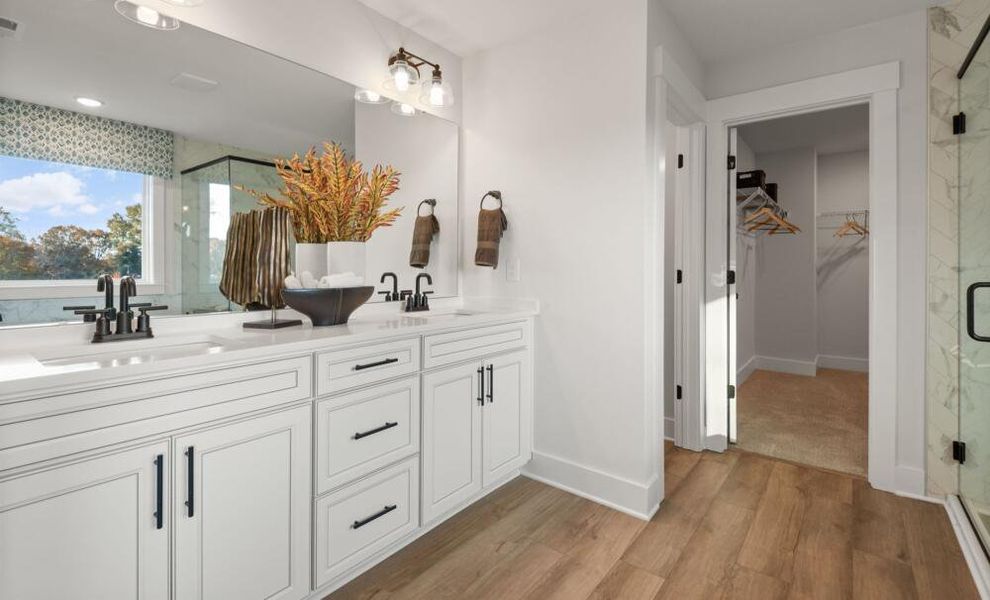 Furnished interior in a model home at Fiddler's Ridge in Advance (Image 38).