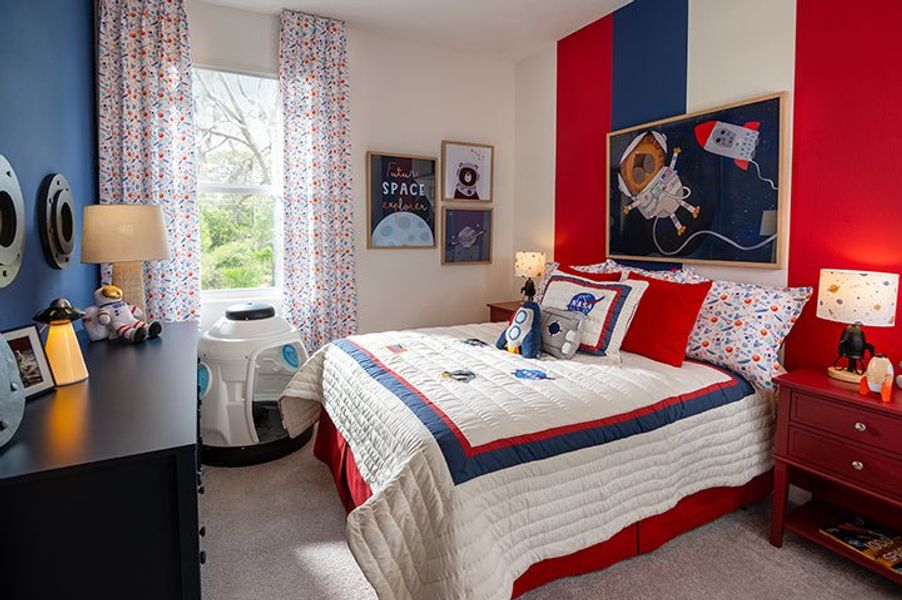Furnished interior in a model home at Liberty Station Single Family in Orange City (Image 12). Furnished interior in a model home at Liberty Station Single Family in Orange City (Image 12).