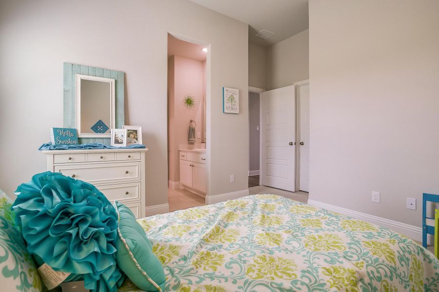 Furnished interior in a model home at Creekview Farms in Greenville (Image 44).
