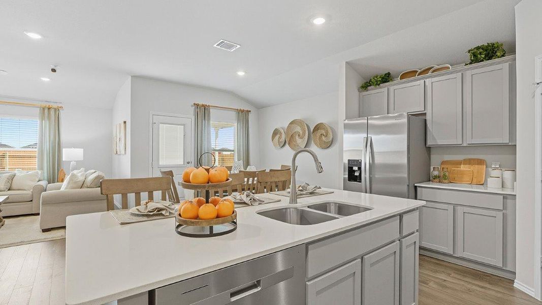 Furnished interior in a model home at Mesa Ridge in Temple (Image 15).