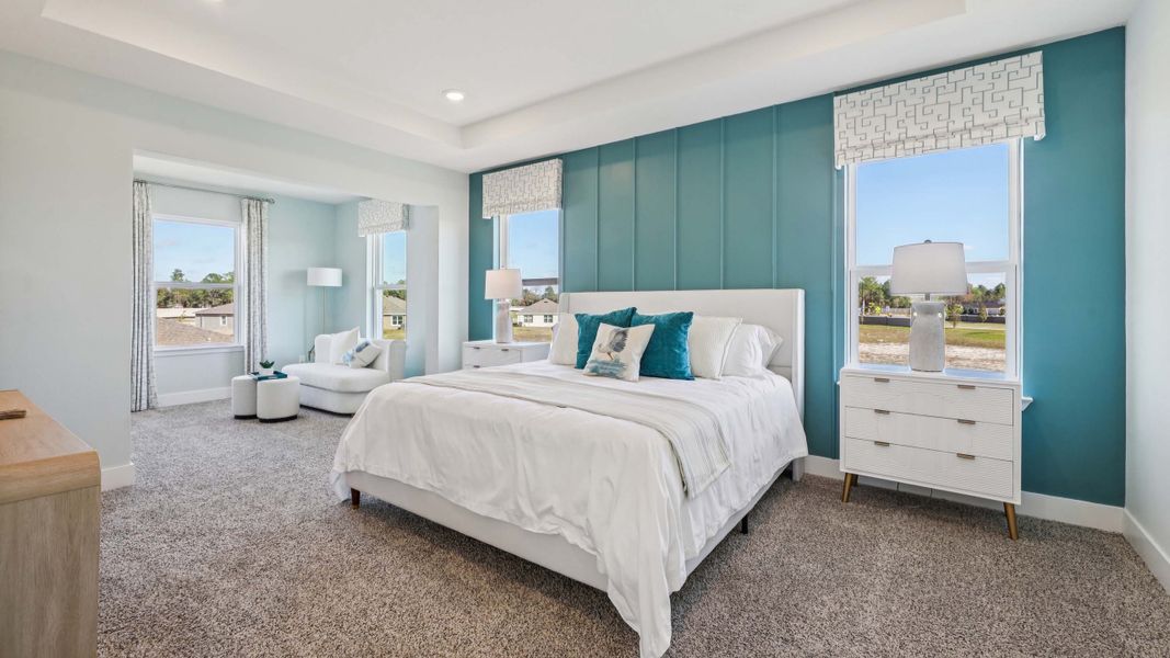 Furnished interior in a model home at Tartan Farms at Winding Oaks in Ocala (Image 9).