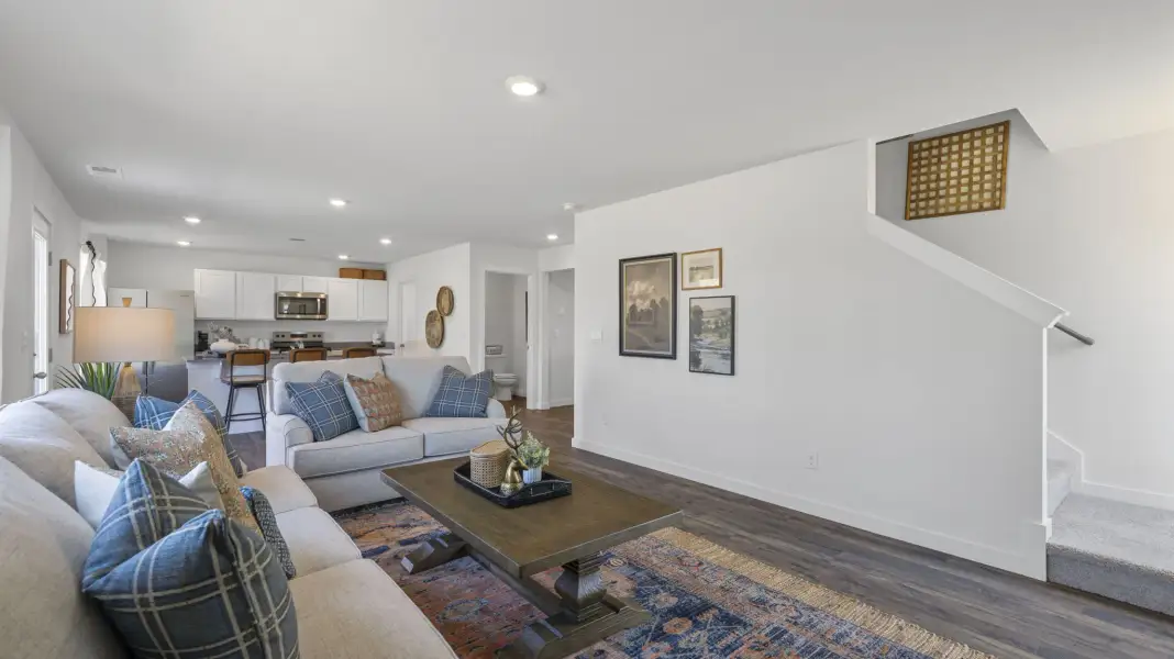 Furnished interior in a model home at Holloway Farms in Cleveland (Image 17).