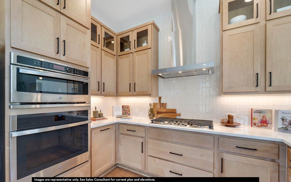 Furnished interior in a model home at The Summit at Center Stage in Keller (Image 6).