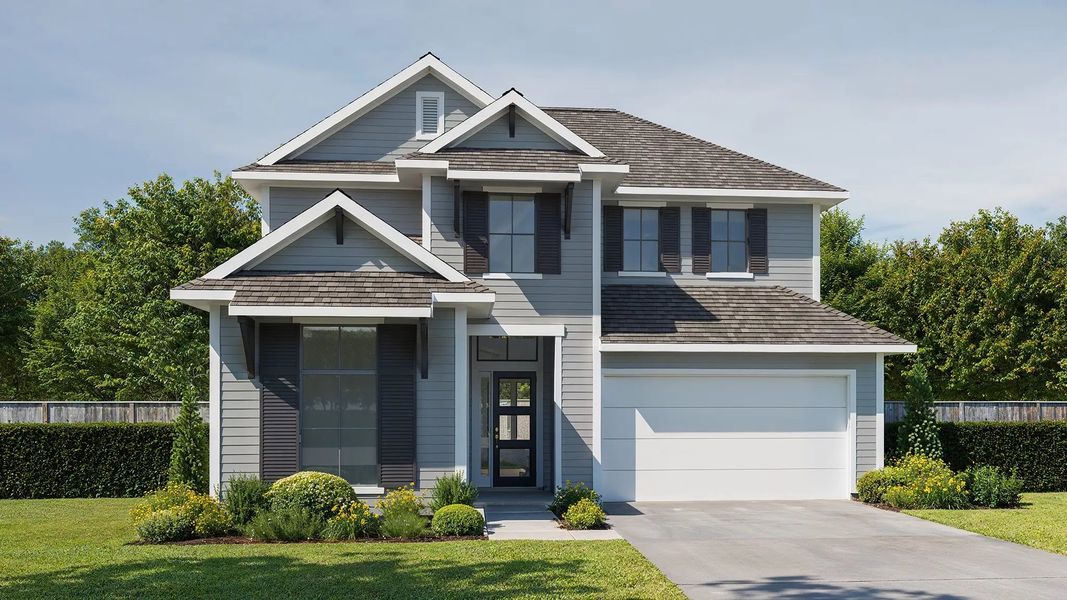Front exterior of a home in the Hyland Trail 50' community, located in Green Cove Springs, FL (Image 3).