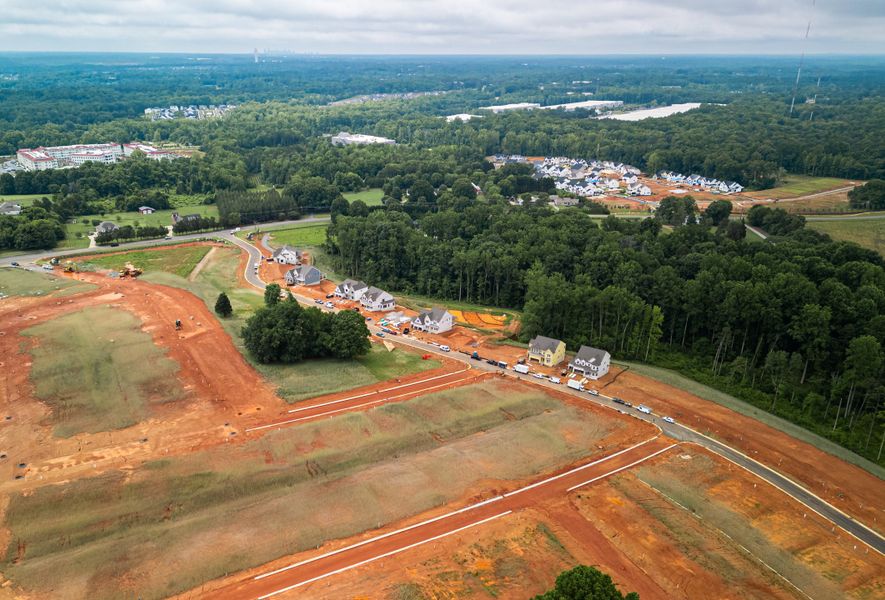 Site preparation and early development at Preserve at Mayes Meadow in Cornelius, NC (Image 17).