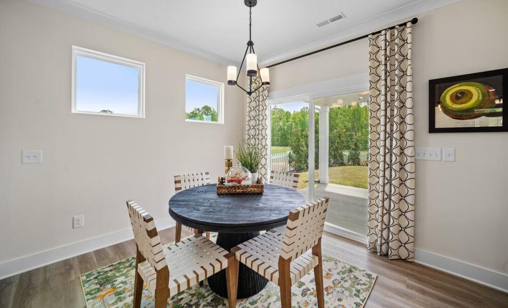 Furnished interior in a model home at Monterra in Kernersville (Image 8).