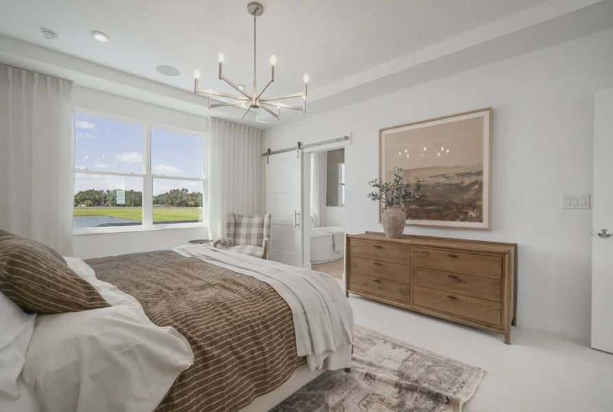 Furnished interior in a model home at Rye Ranch in Parrish (Image 15).