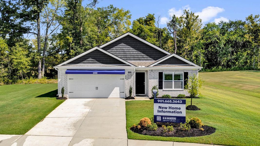 Front exterior of a home in the Riggs Pointe community, located in Millington, TN (Image 3).
