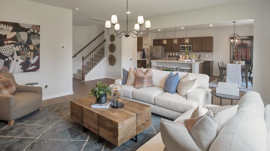 Furnished interior in a model home at Arbor Glen in Sanford (Image 4). Furnished interior in a model home at Arbor Glen in Sanford (Image 4).