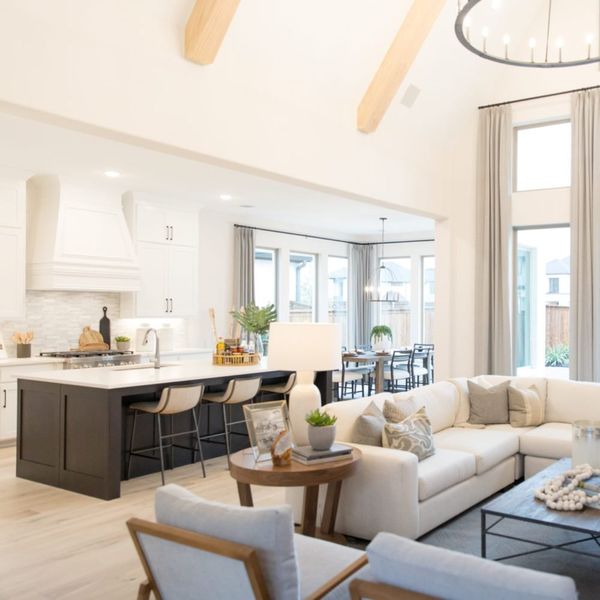 Furnished interior in a model home at The Parks at Wilson Creek in Celina (Image 5).