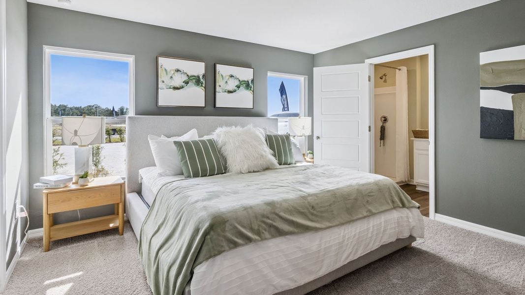 Furnished interior in a model home at Villamar in Winter Haven (Image 10).