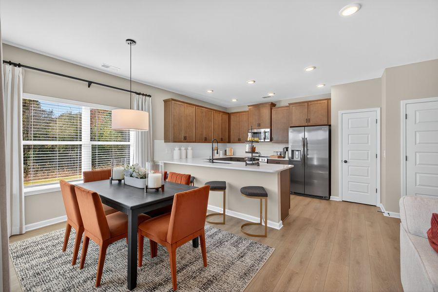 Furnished interior in a model home at Eastbridge in Rockmart (Image 6). Furnished interior in a model home at Eastbridge in Rockmart (Image 6).