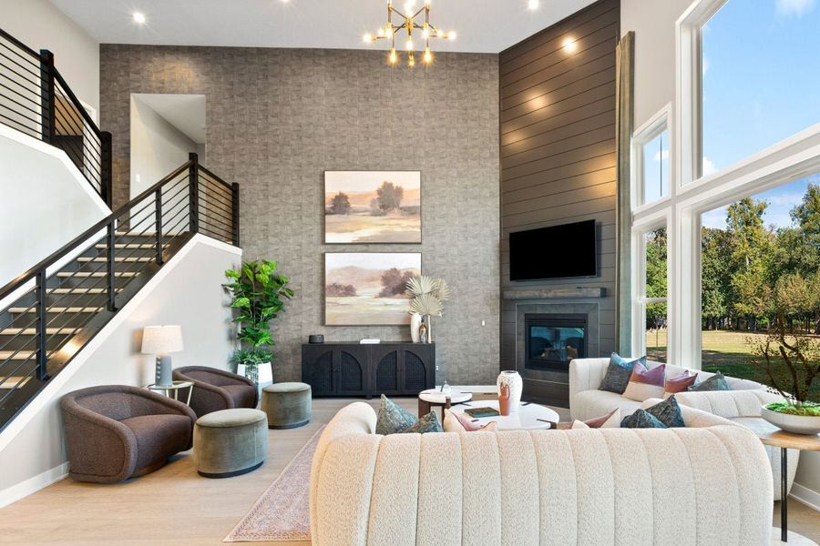 Furnished interior in a model home at Pickens Bluff in Hiram (Image 16). Furnished interior in a model home at Pickens Bluff in Hiram (Image 16).