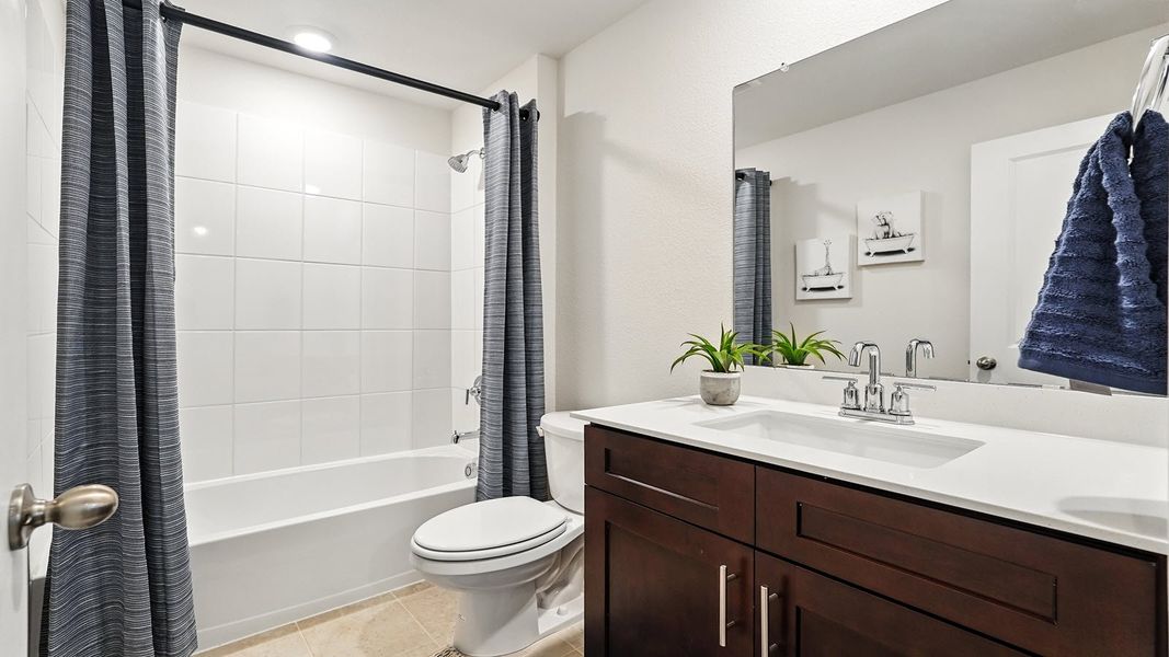 Furnished interior in a model home at The Reserve at Timber Creek in Lindale (Image 23).