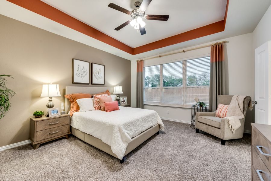 Furnished interior in a model home at Green Meadows in Anna (Image 33).