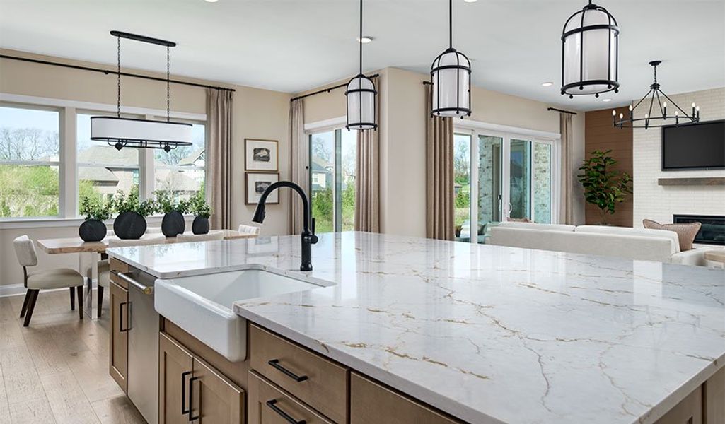 Furnished interior in a model home at August Park in Spring Hill (Image 38).