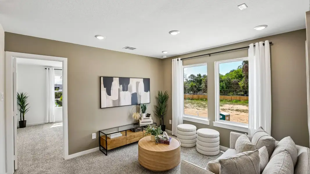 Furnished interior in a model home at Palmi in Houston (Image 8). Furnished interior in a model home at Palmi in Houston (Image 8).