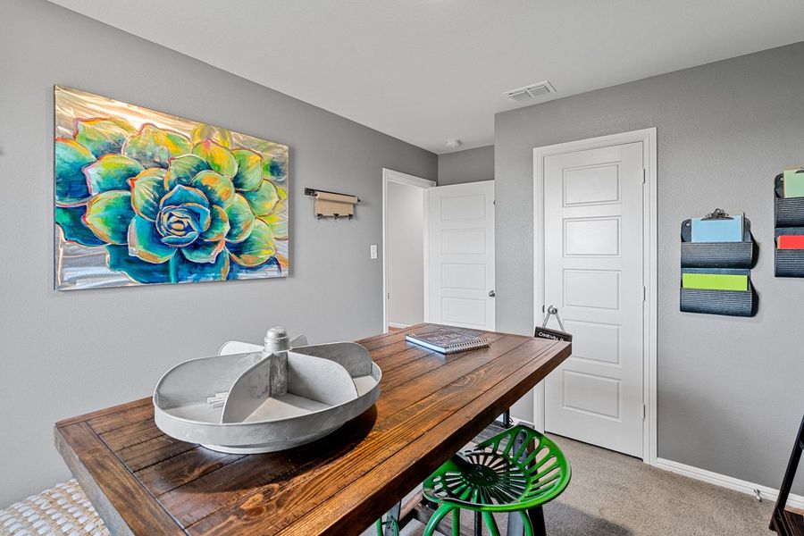 Furnished interior in a model home at Faculty Row in Abilene (Image 34).