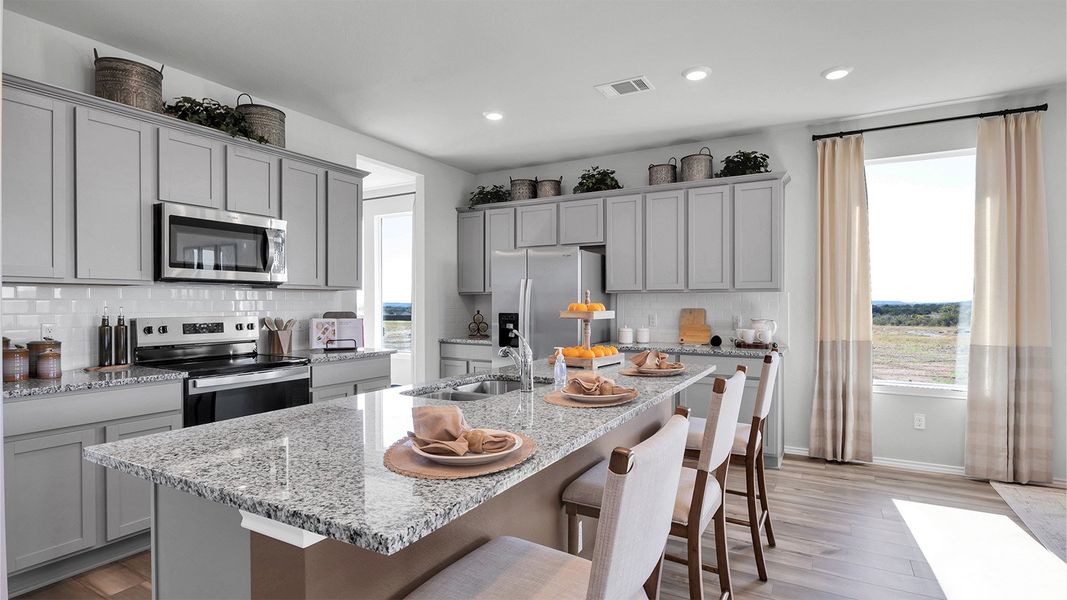 Furnished interior in a model home at Turnbo Ranch in Killeen (Image 10).