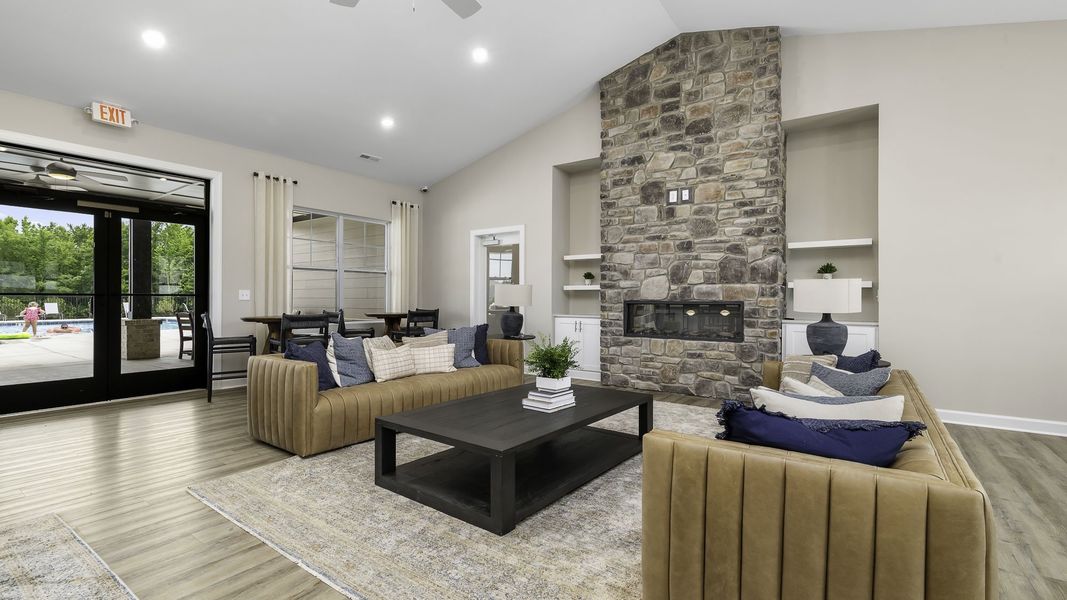 Furnished interior in a model home at Edinborough in Gibsonville (Image 10). Furnished interior in a model home at Edinborough in Gibsonville (Image 10).