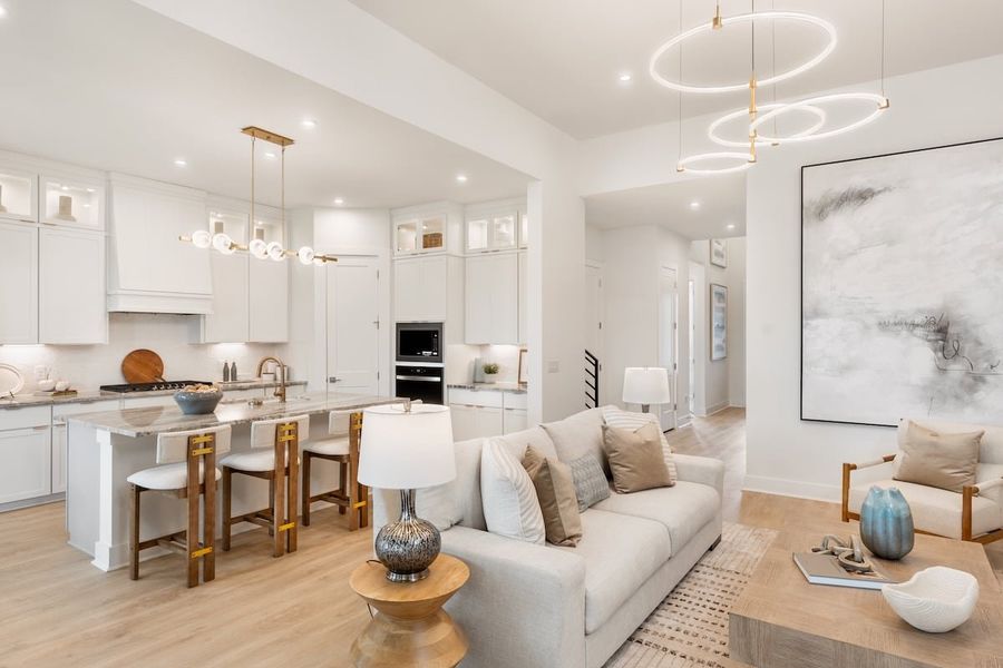 Furnished interior in a model home at Persimmon in Buda (Image 8).