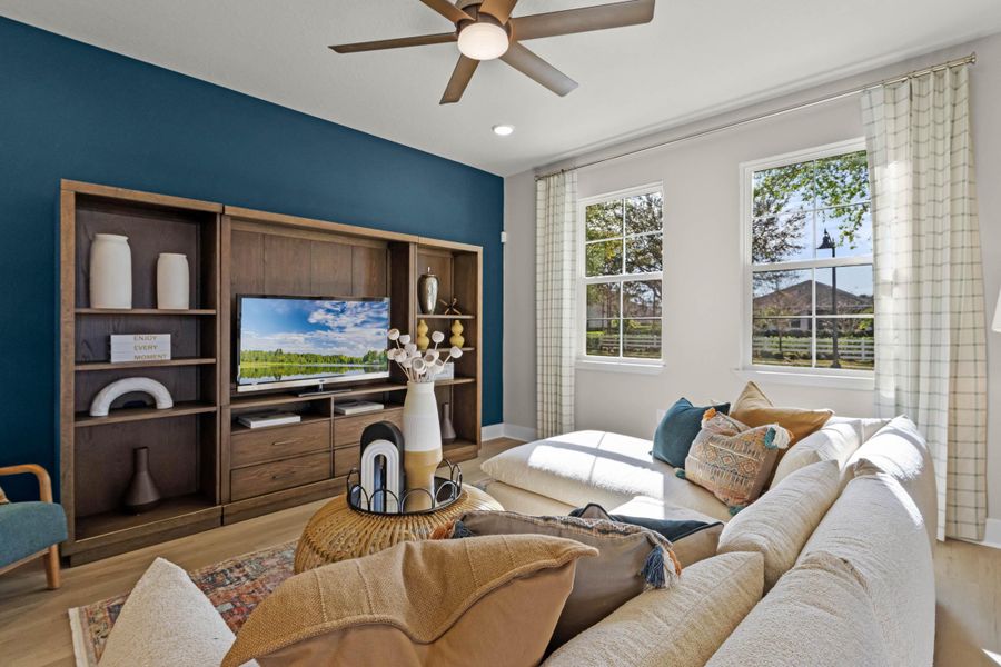 Furnished interior in a model home at Harmony Isle Townhomes in St. Cloud (Image 8). Furnished interior in a model home at Harmony Isle Townhomes in St. Cloud (Image 8).