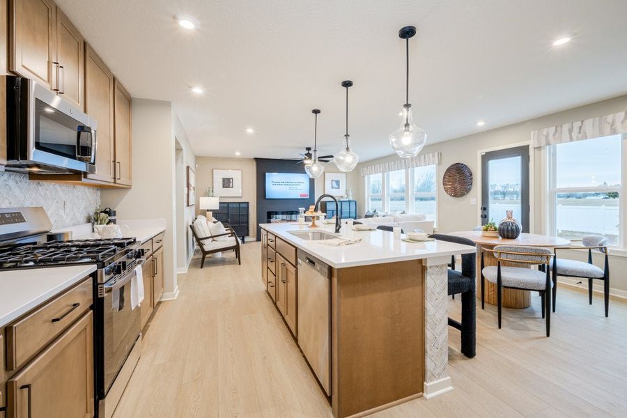 Furnished interior in a model home at Sage Woods in Dallas (Image 25).