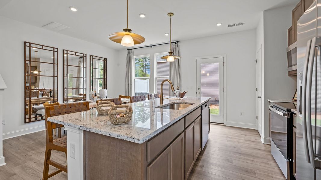Furnished interior in a model home at Leigh Park in Charlotte (Image 17).