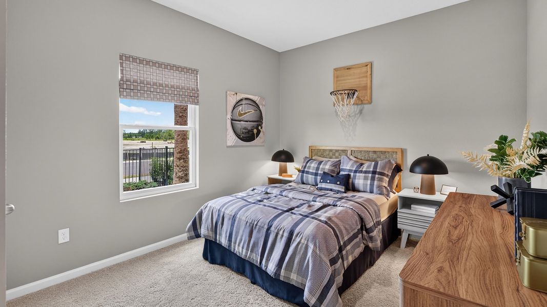 Furnished interior in a model home at Bridle Creek in Jacksonville (Image 40).