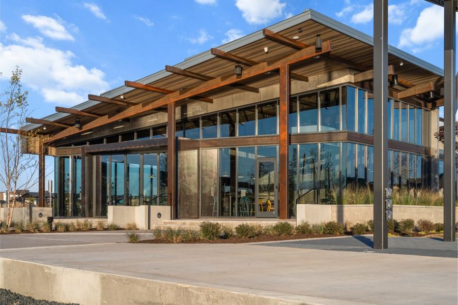 Amenity center side profile photo in Mosaic, Celina, Texas