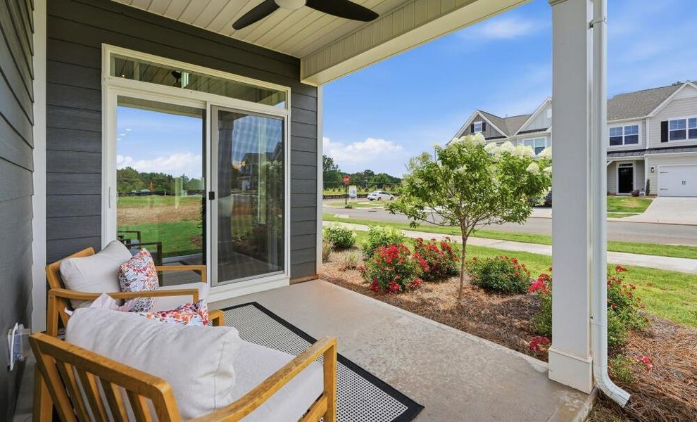 Exterior details of a home in Blythe Mill Townhomes, Waxhaw (Image 15). Exterior details of a home in Blythe Mill Townhomes, Waxhaw (Image 15).
