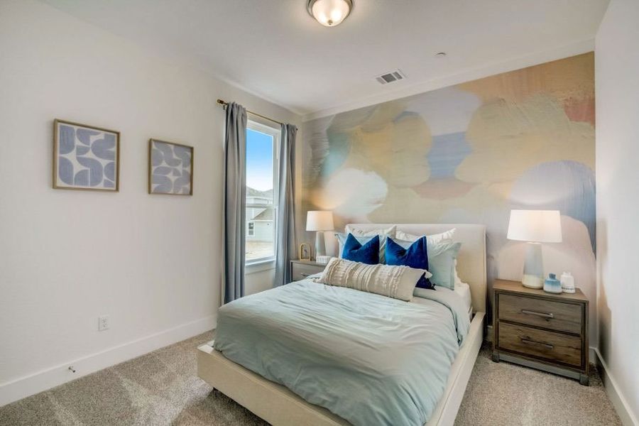 Furnished interior in a model home at Avery Centre in Round Rock (Image 45).