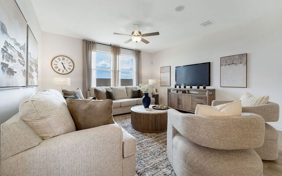 Furnished interior in a model home at Rancho Santa Rosa in Maricopa (Image 21).