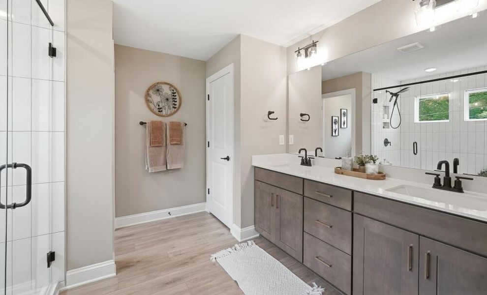 Furnished interior in a model home at Caldwell Forest in Charlotte (Image 16). Furnished interior in a model home at Caldwell Forest in Charlotte (Image 16).