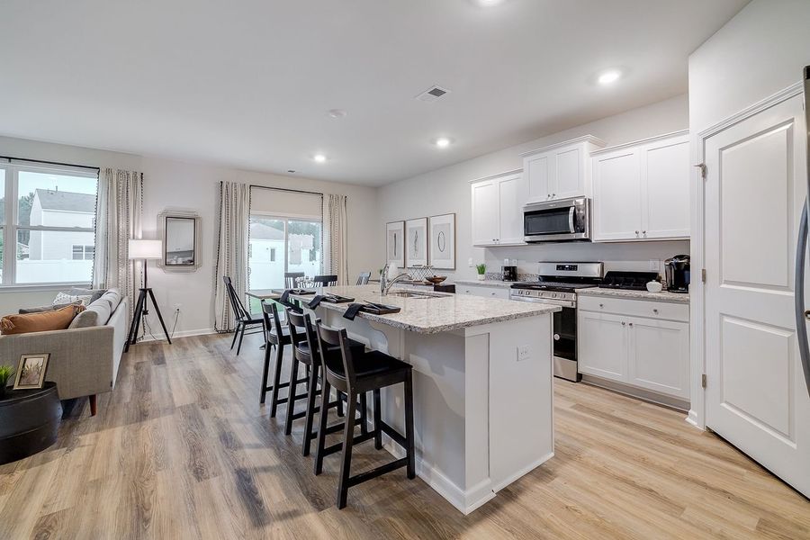 Furnished interior in a model home at Autumn's Wood in Brunswick (Image 22).