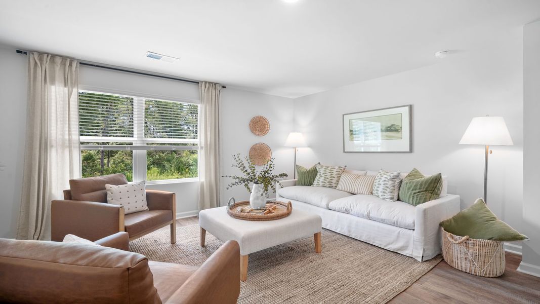 Furnished interior in a model home at The Pines at New Hampstead in Savannah (Image 5).