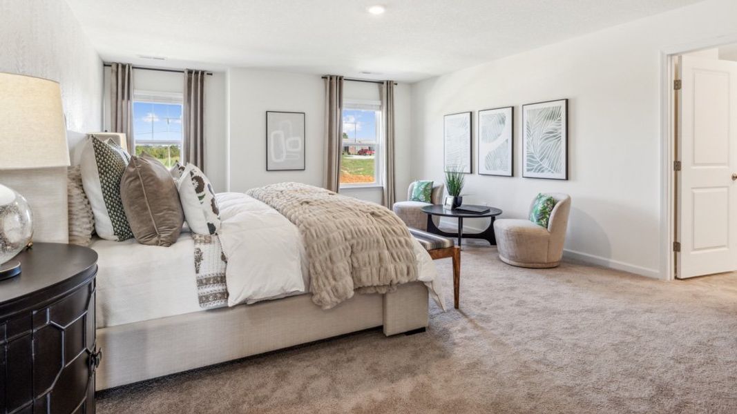 Furnished interior in a model home at Sharps Glen in Seymour (Image 9).