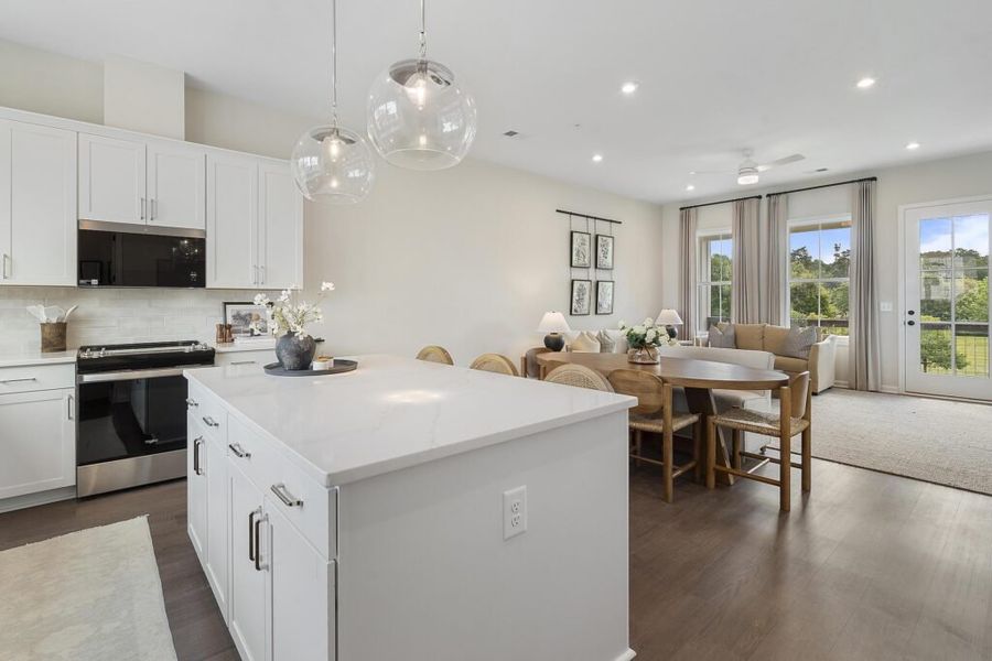 Furnished interior in a model home at BelleWether in Chattanooga (Image 16).