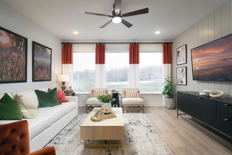 Furnished interior in a model home at Hidden Springs - The Village Collection in Smyrna (Image 3).