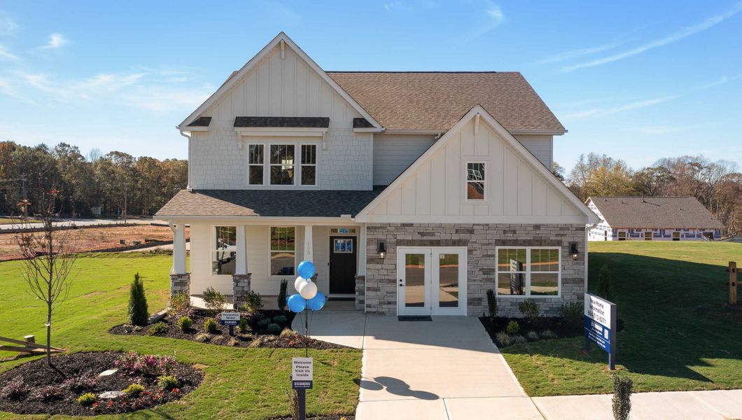 Front exterior of a home in the Adams Glen community, located in Greenville, SC (Image 1).