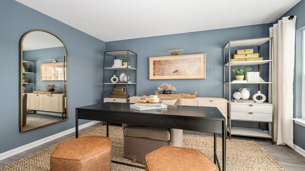 Furnished interior in a model home at Fiddlers Landing in Winston-Salem (Image 4).